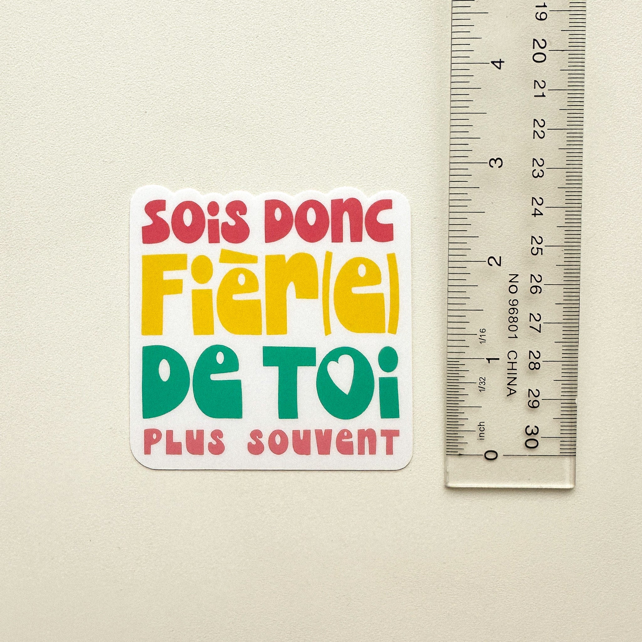 autocollant pensée positive