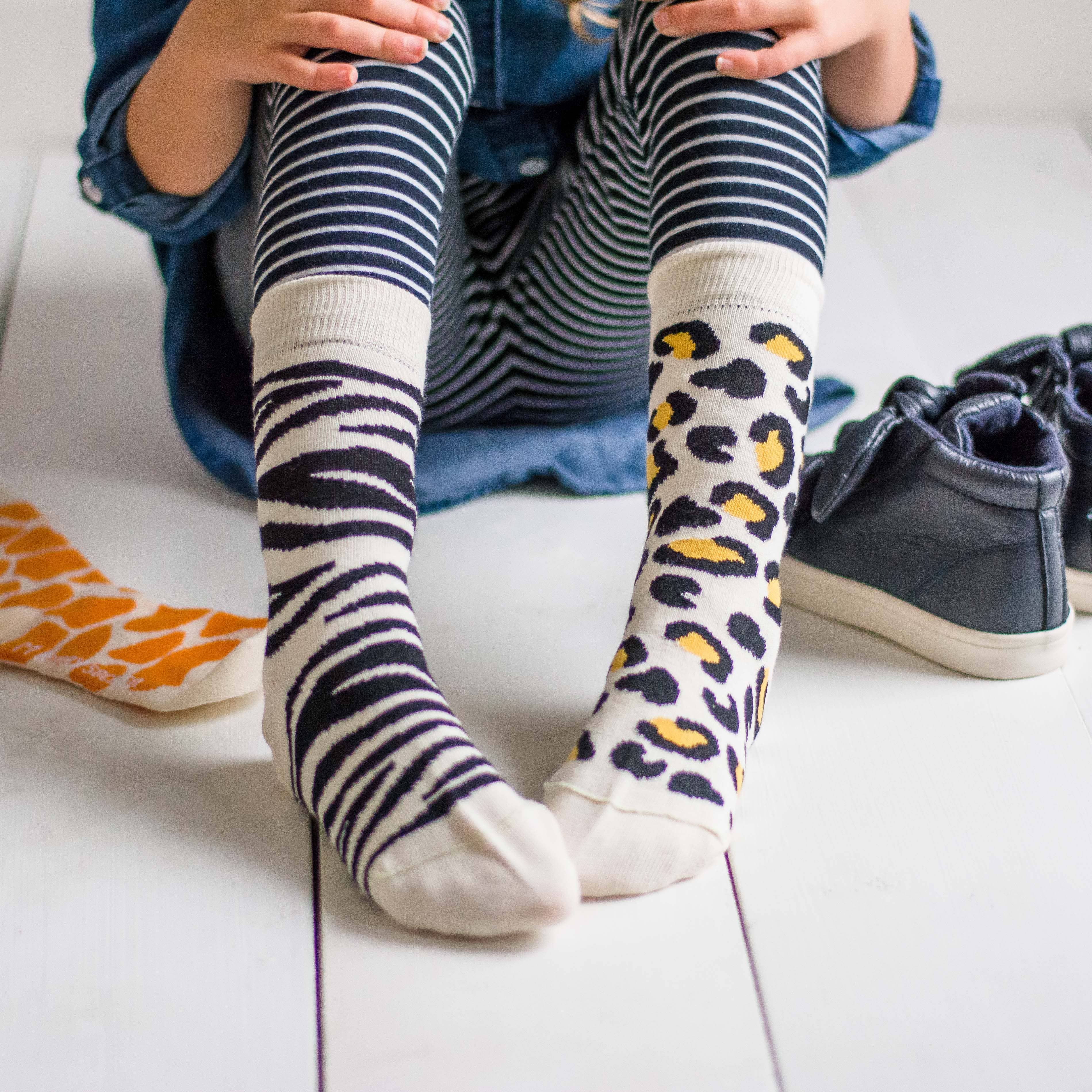 Friday Sock Co. - Kid’s Socks | Animal Print | Fun Socks