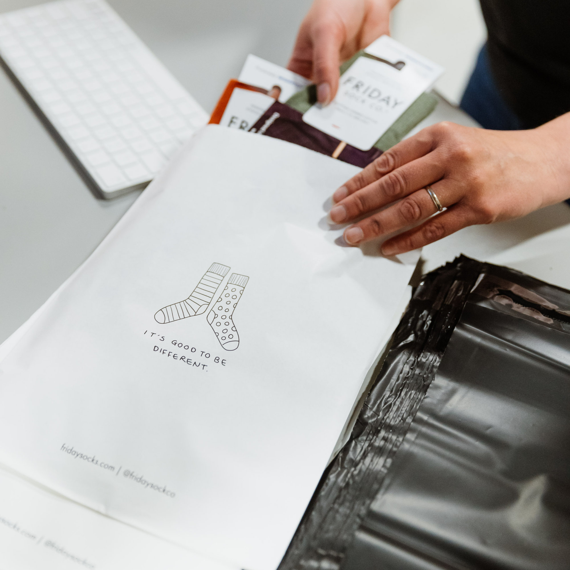 Friday Sock Co. - Chaussettes en laine mérinos Mushroom pour femmes