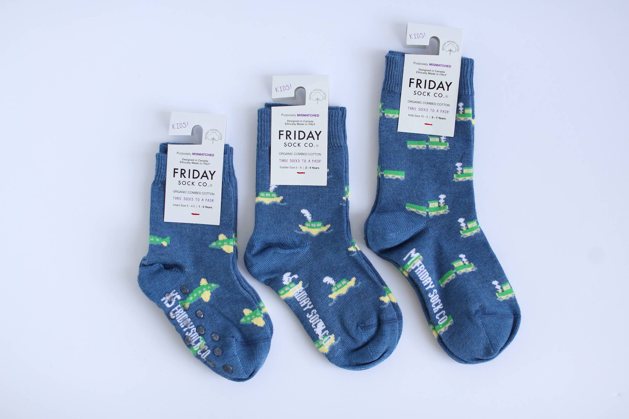 Friday Sock Co. - Kid’s Socks | Planes Trains Boats | Fun Socks | Infant