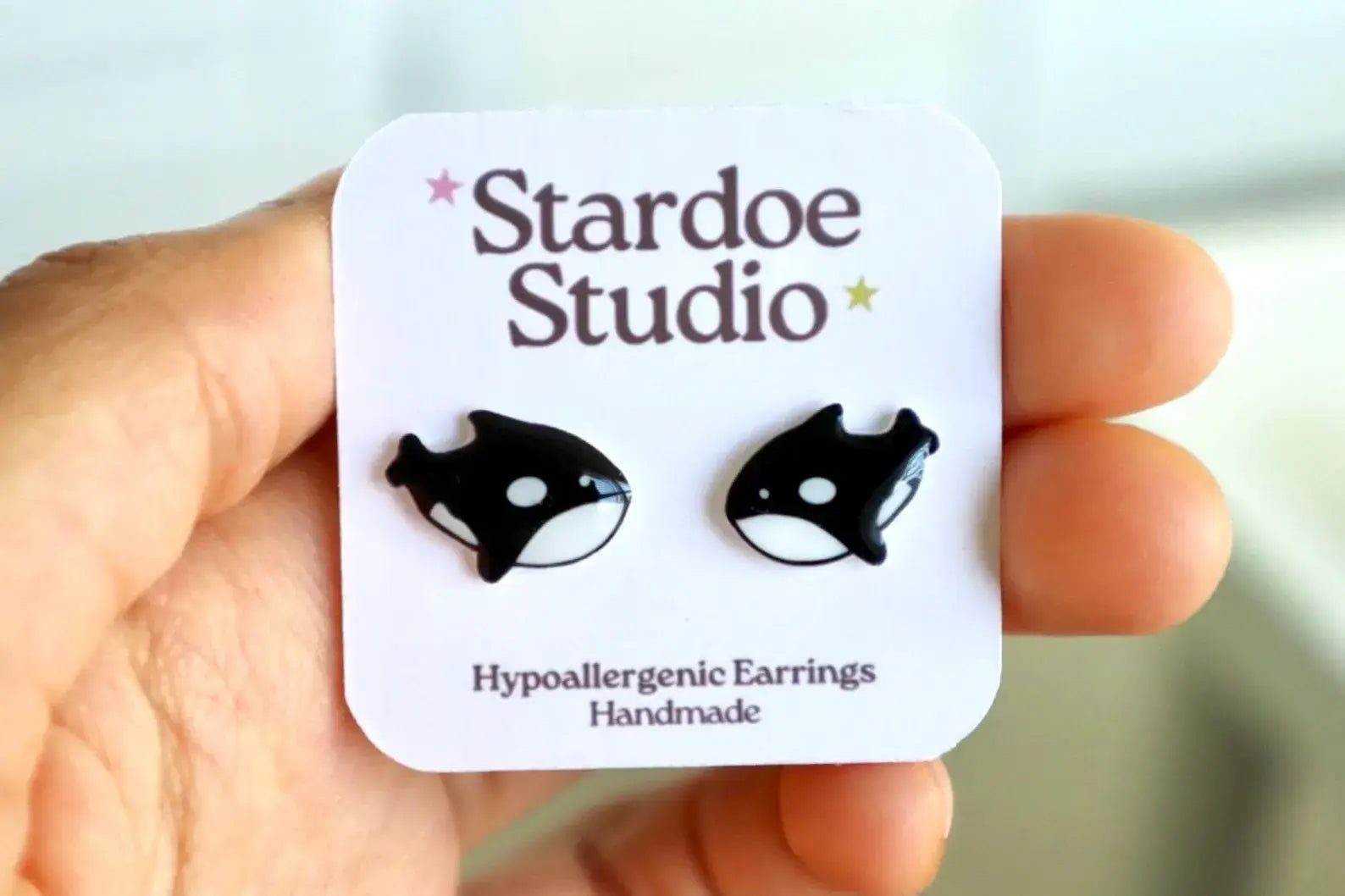 Stardoe Studio - Boucles d'oreilles Orca Whale