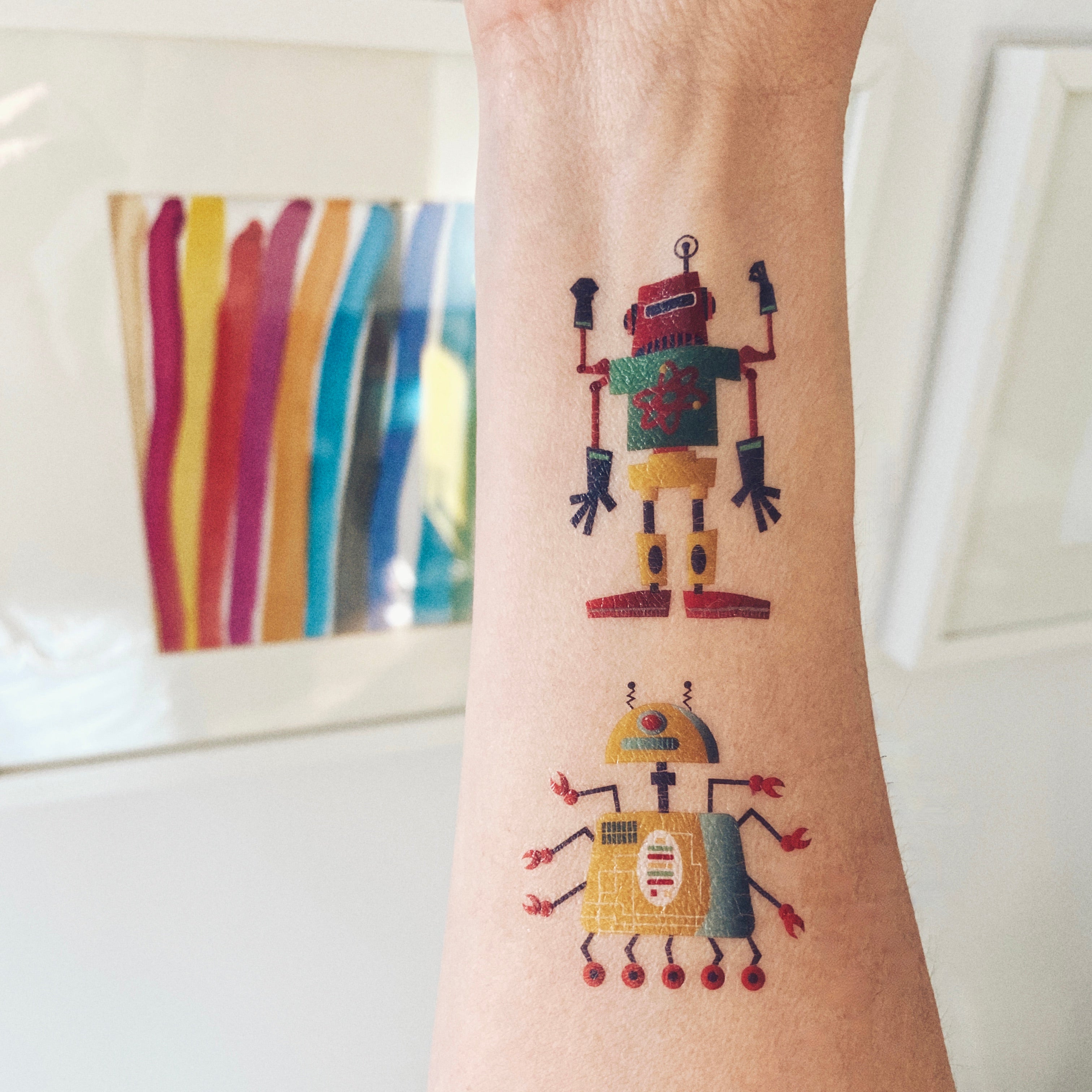 Tatouages temporaire de robots